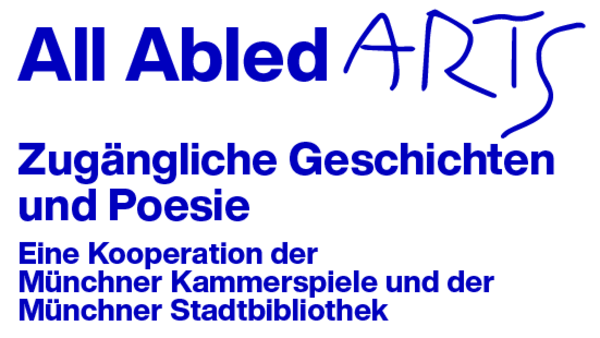 Flyer mit dem Titel "All Abled Arts": Zugängliche Geschichten und Poesie