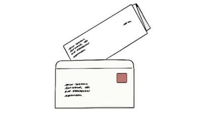 Briefumschlag mit Brief