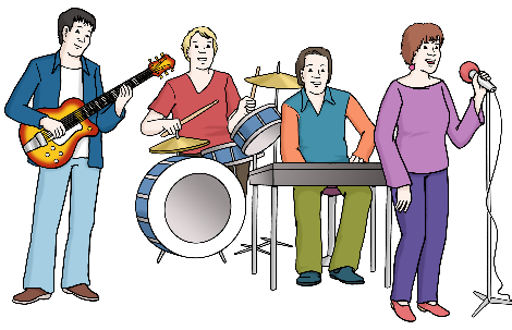 Eine Musikband