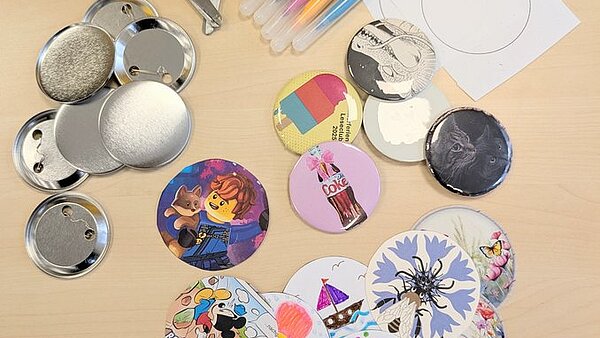 Viele bunte Buttons