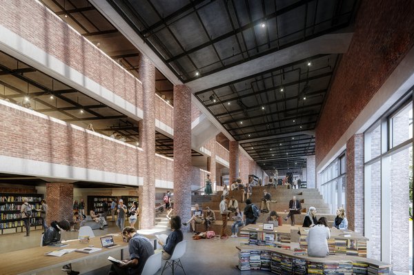 Der Neue Gasteig / Blick in die Bibliothek