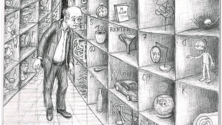 Zeichnung eines demenzkranken Mannes