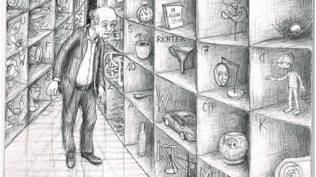 Zeichnung eines demenzkranken Mannes