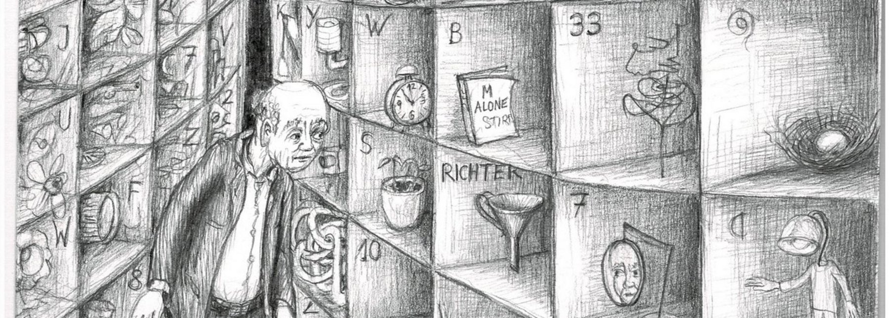 Zeichnung eines demenzkranken Mannes