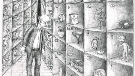 Zeichnung eines demenzkranken Mannes