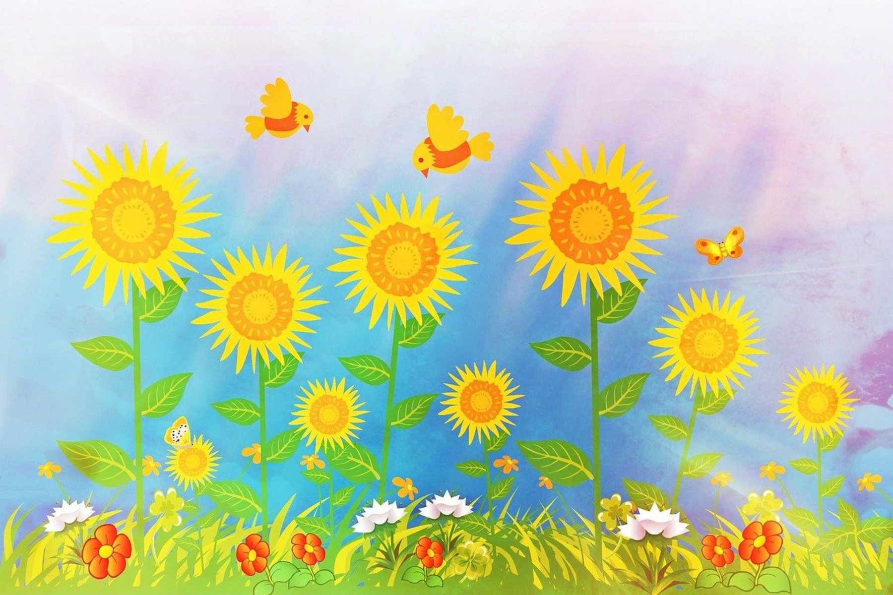 Illustration: Sonnenblumen