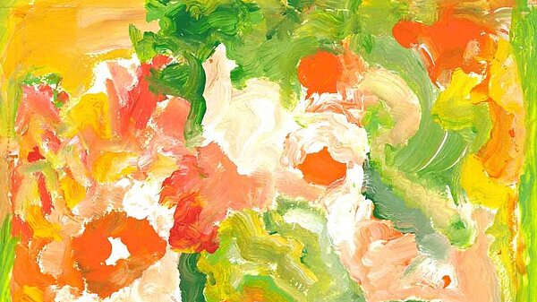 Expressionistische Malerei in bunten Farben