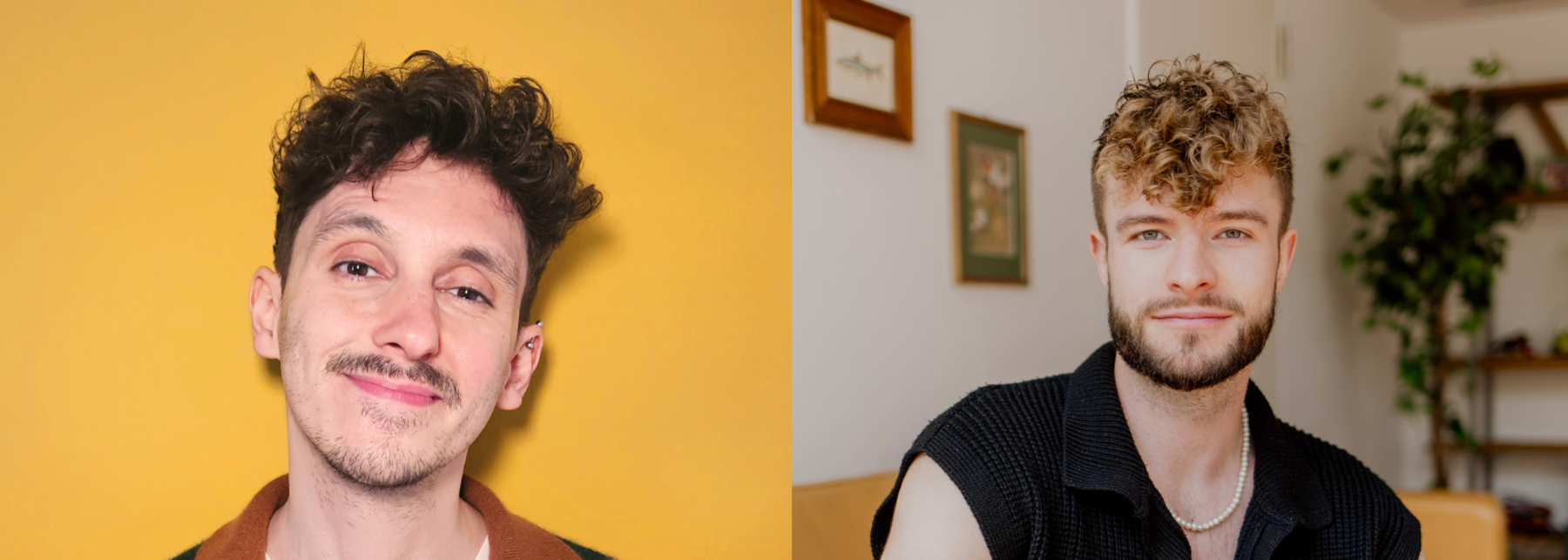 Zwei Portraitbilder: links Autor Andreas Dutter, rechts Storygeber Maxi Pichlmeier