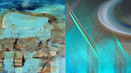 Zwei Werke von Inge Donzey und Maria Vinuesa