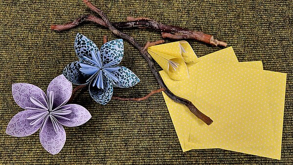 Origami-Blüten