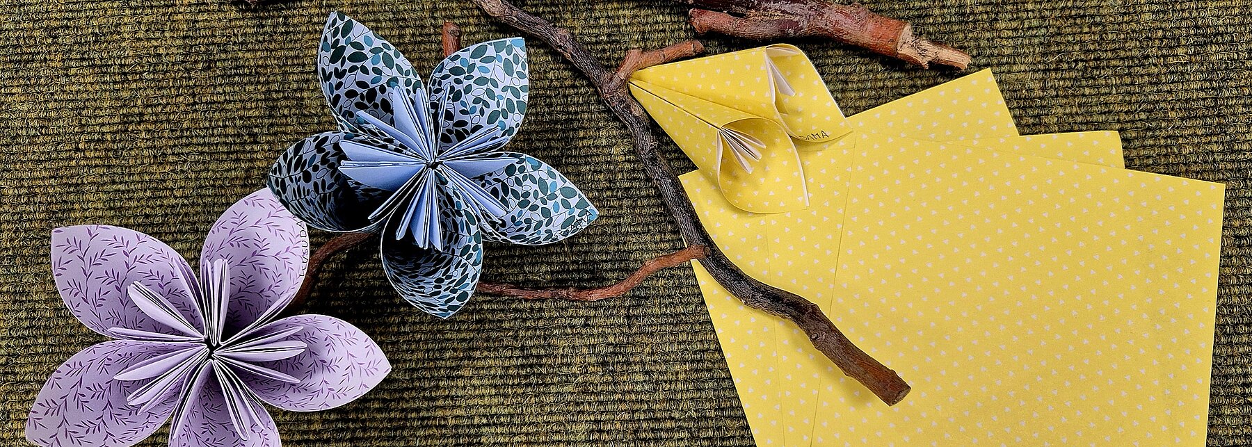 Origami-Blüten