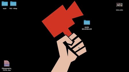 Screenshot vom Bildschirm experimenteller Filmproduktion