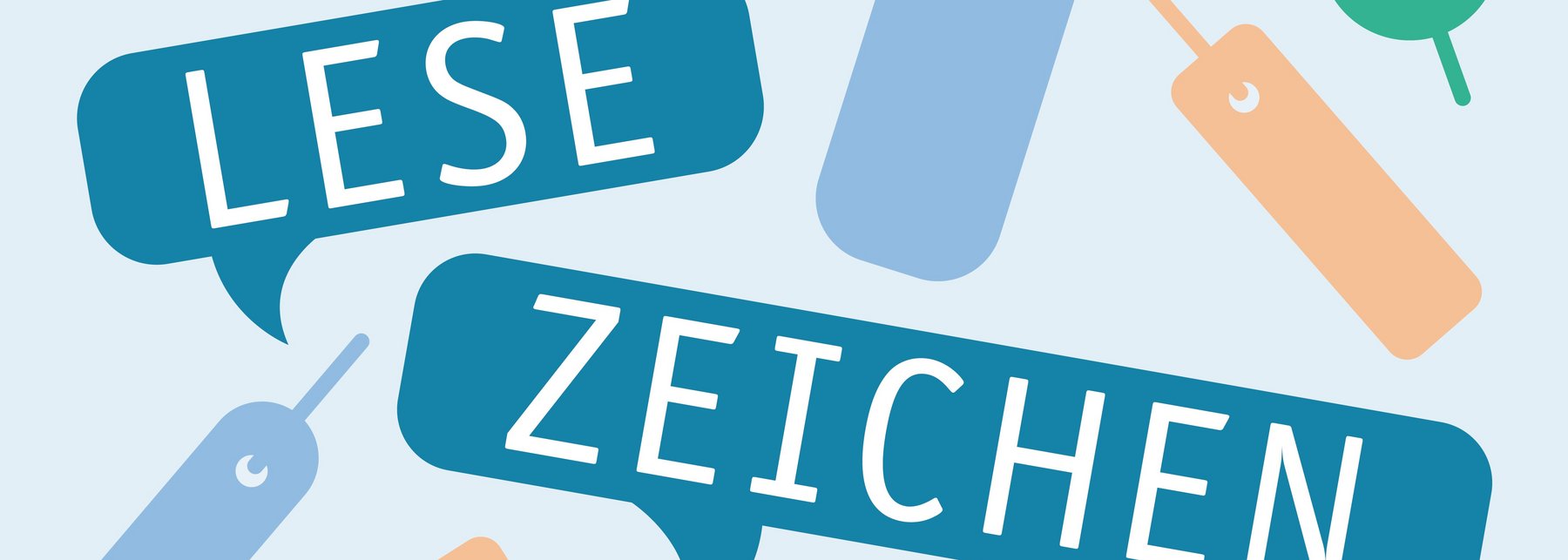 Illustration mit Lesezeichen