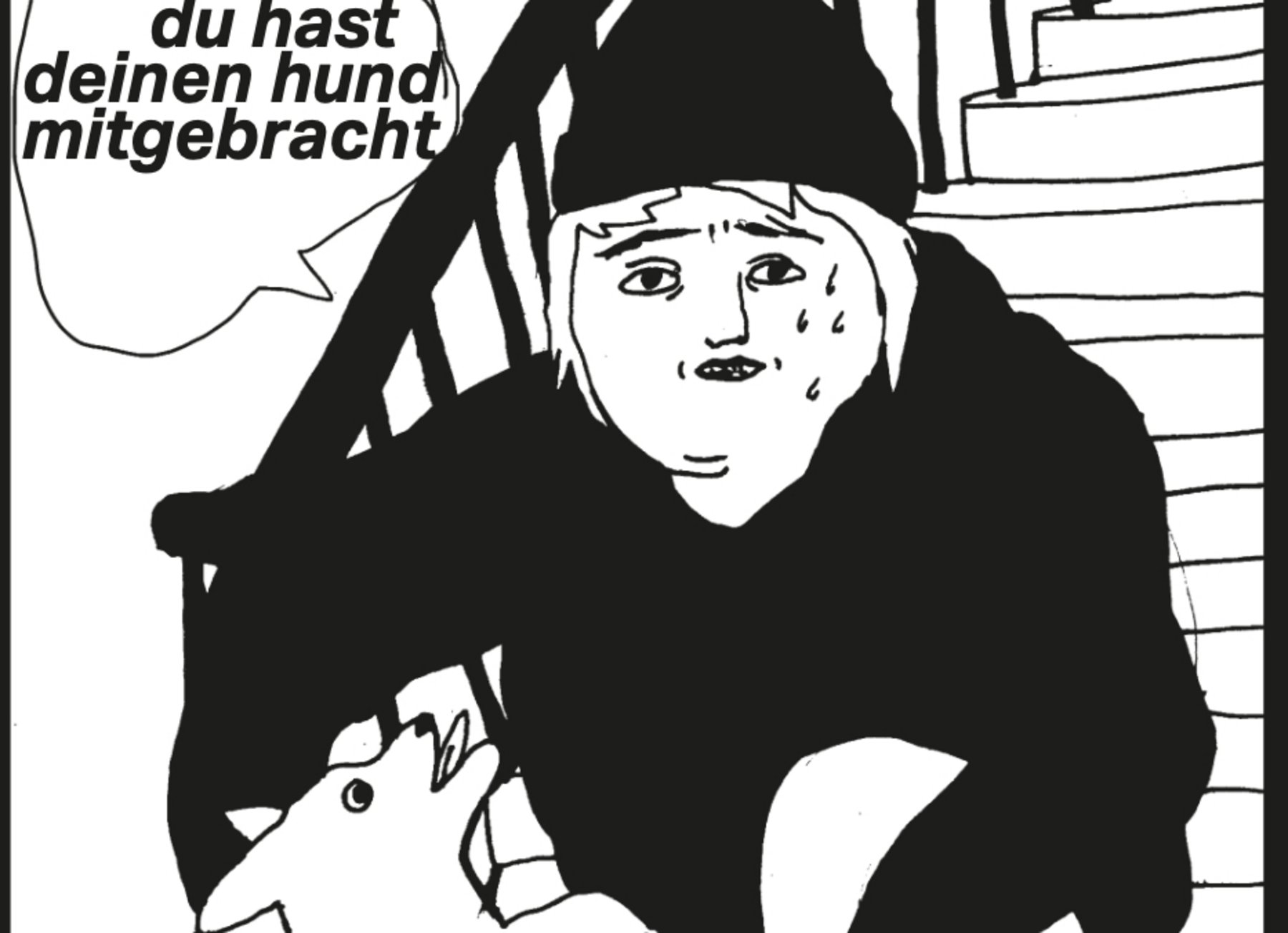Zeichnung aus "Doggy Style" von Lina Ehrentraut