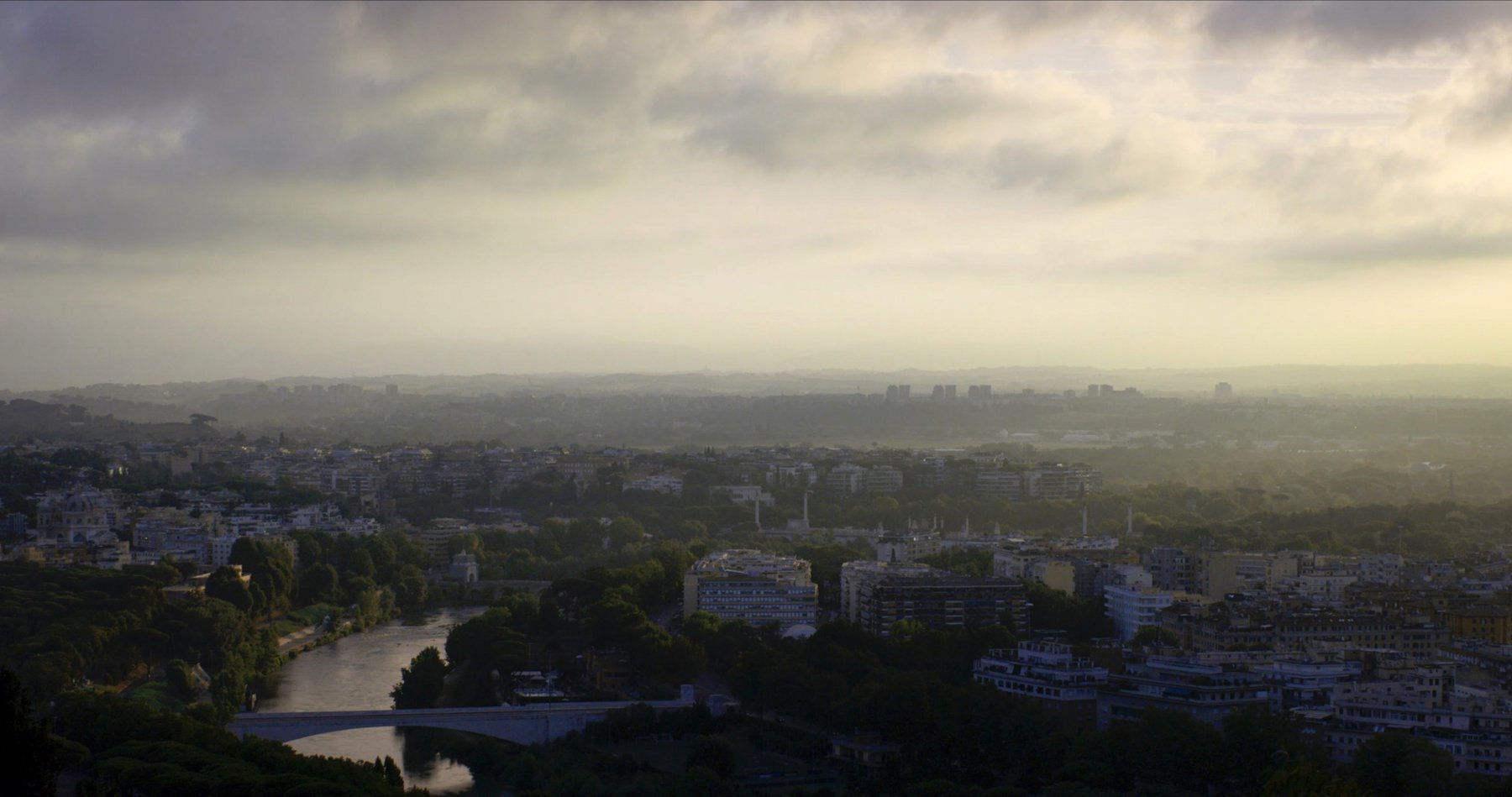 Blick auf den Fluss Tiber