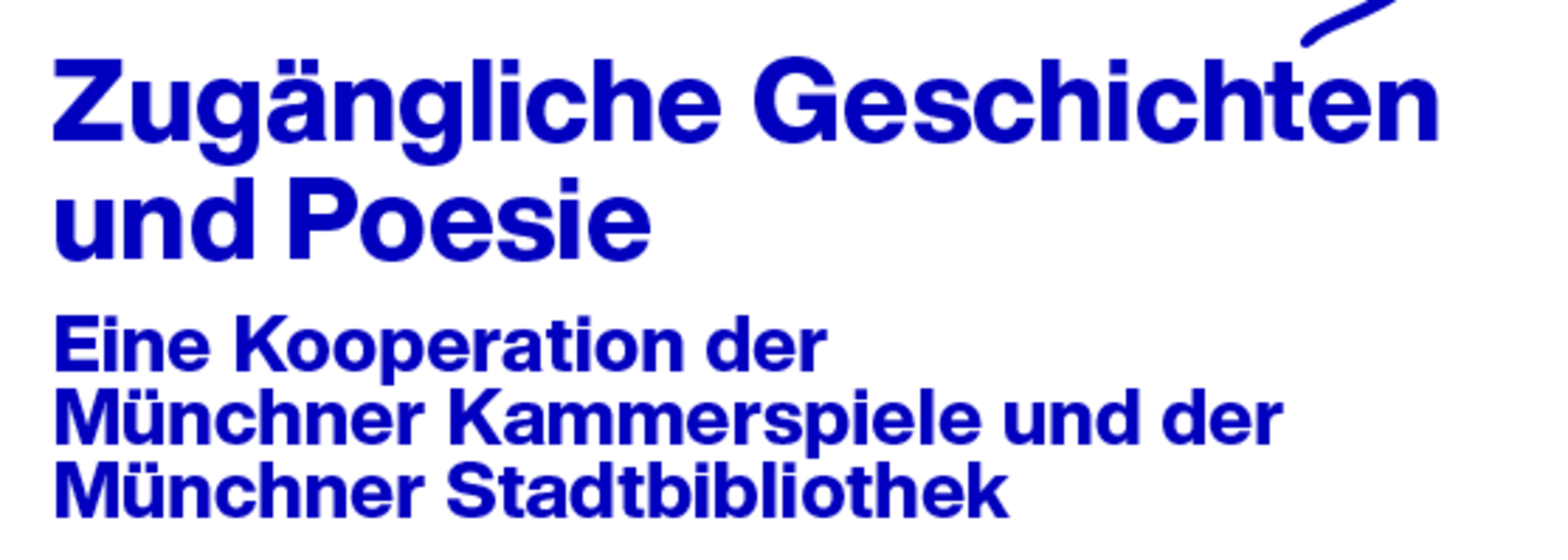 Flyer mit dem Titel "All Abled Arts": Zugängliche Geschichten und Poesie