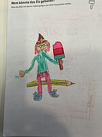 Zeichnung im Clubheft