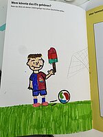 Zeichnung im Clubheft