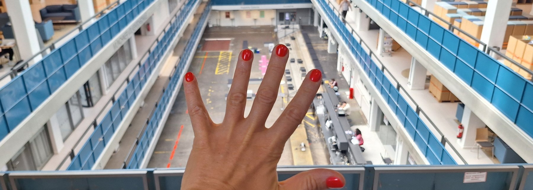Halle E im HP8 aus der Vogelperspektive
