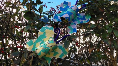 Schmetterlinge aus Karton