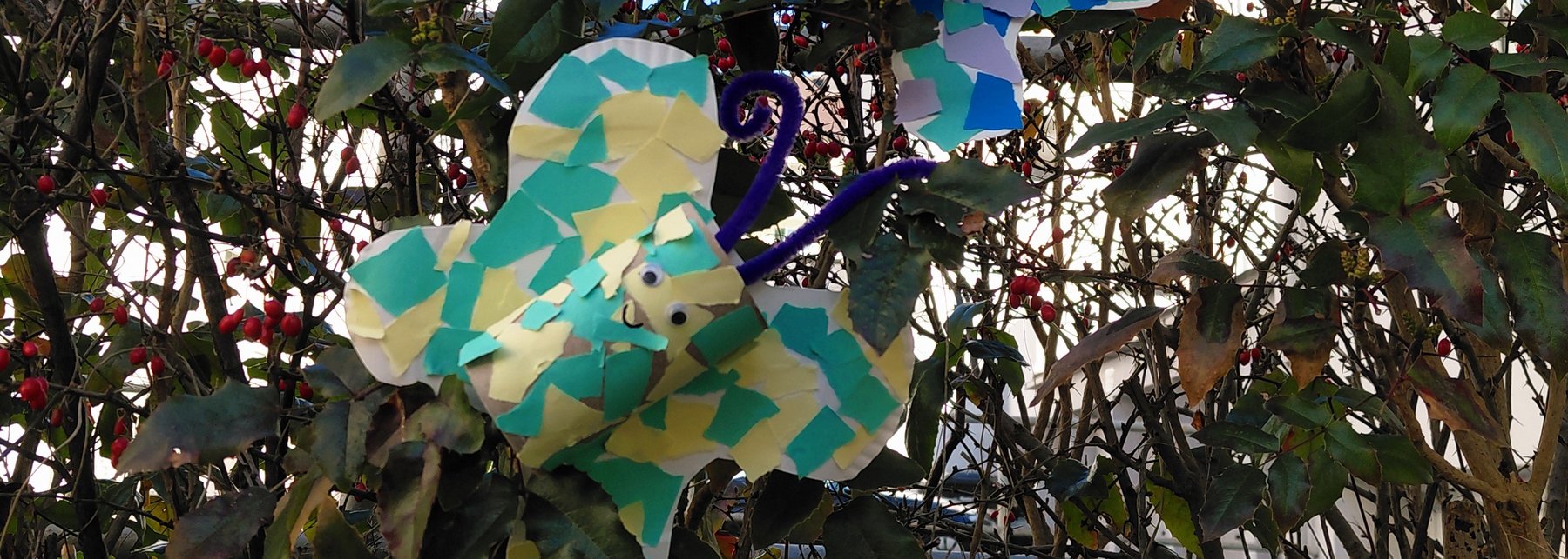 Schmetterlinge aus Karton